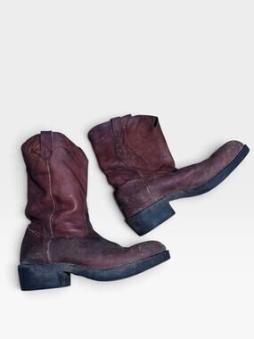 Mens Georgia Boot Comfort Core Brown Leather Western Cowboy Boots Size 10